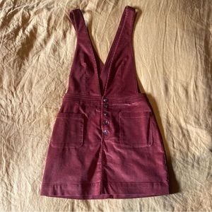 Free People corduroy jumper skirt